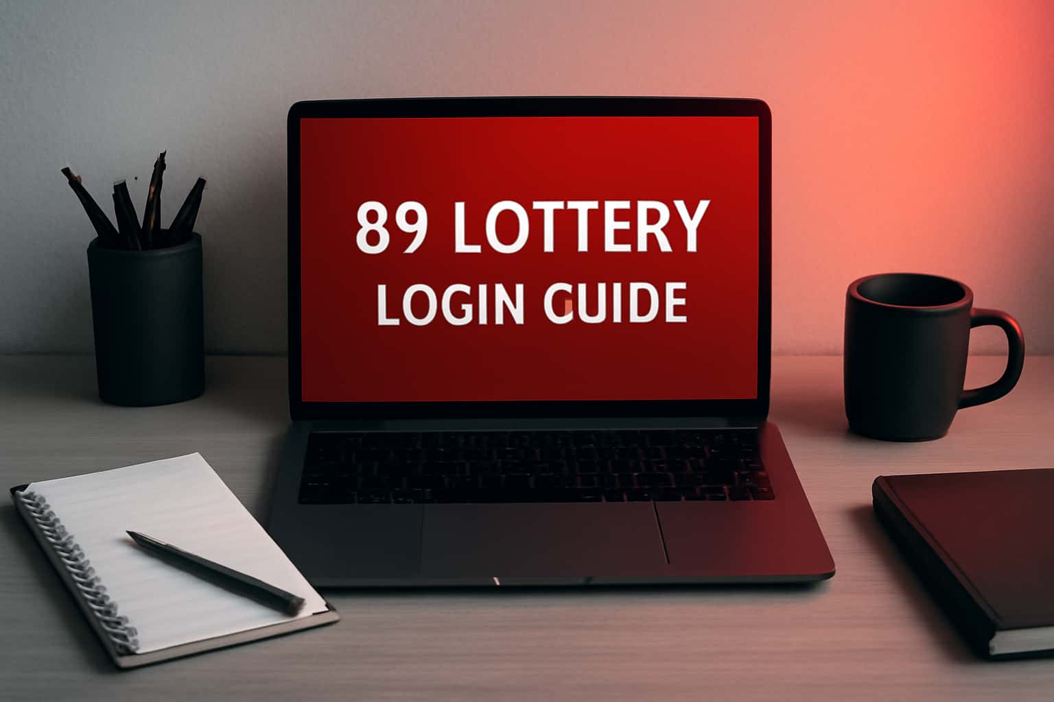 An informative scene illustrating the 89 Lottery Login Guide process.