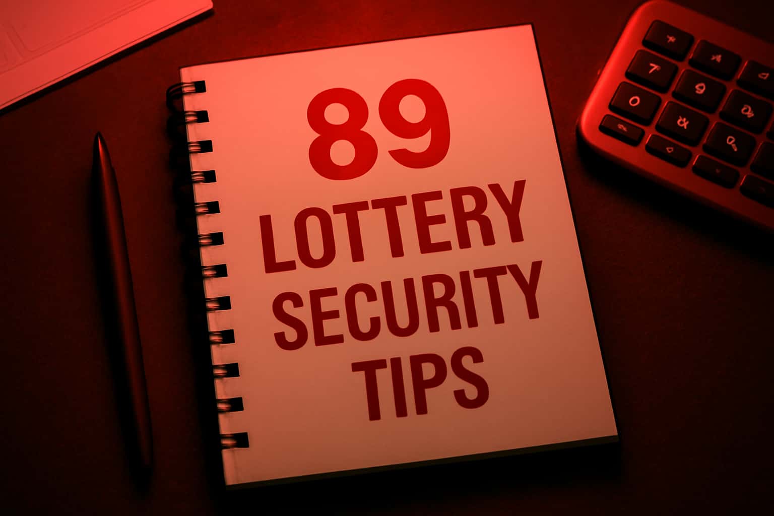 An informative visual representation of security best practices for 89 Lottery users.