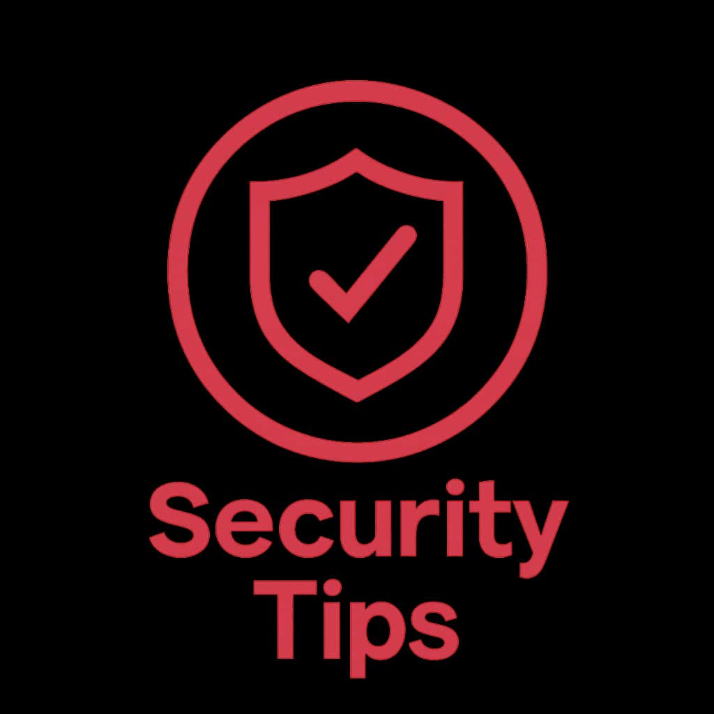 A badge representing security tips for 89 Lottery users.