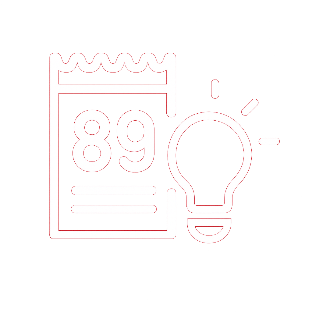 Icon representing the 89 Lottery app download guide.