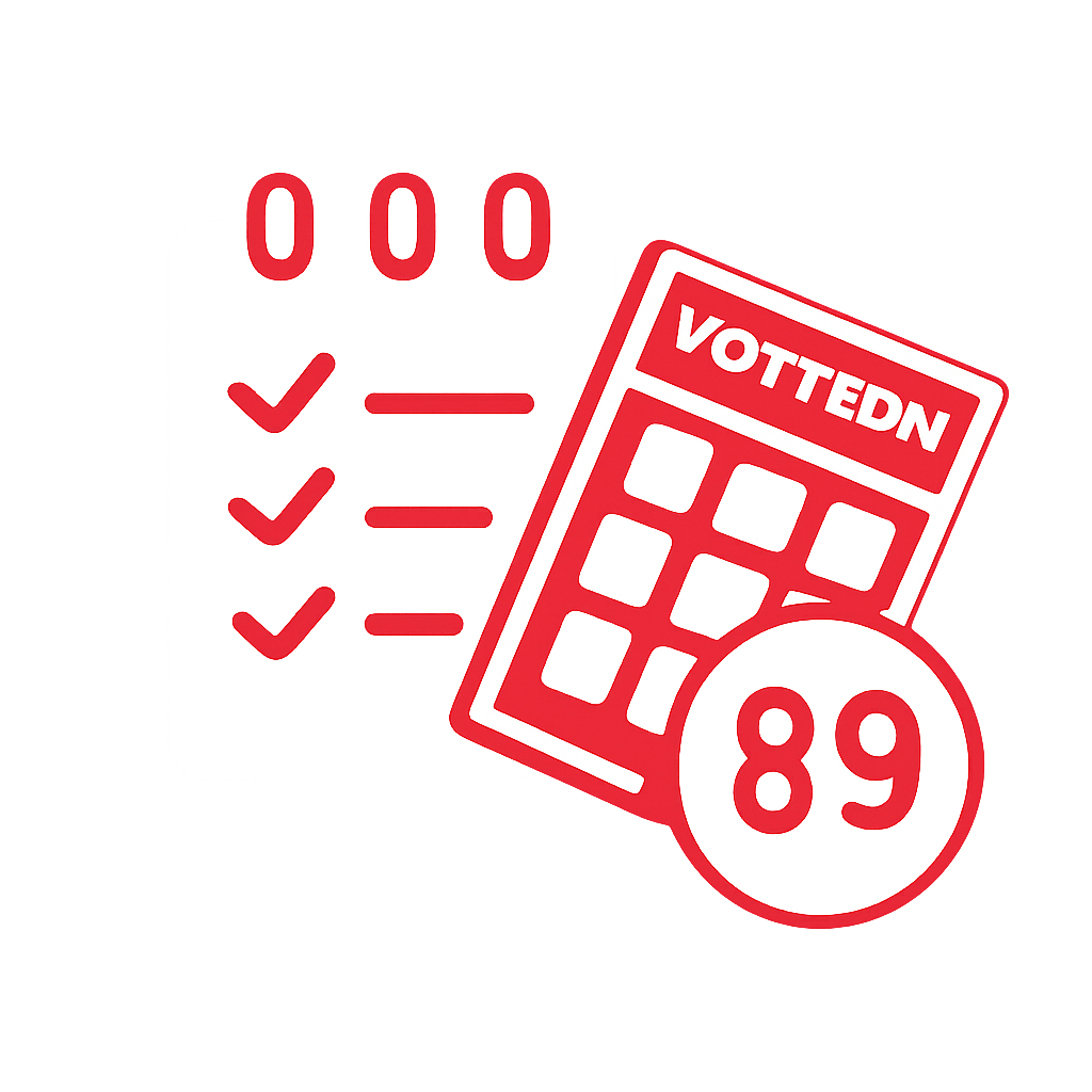 A simple badge illustrating troubleshooting issues for 89 Lottery.