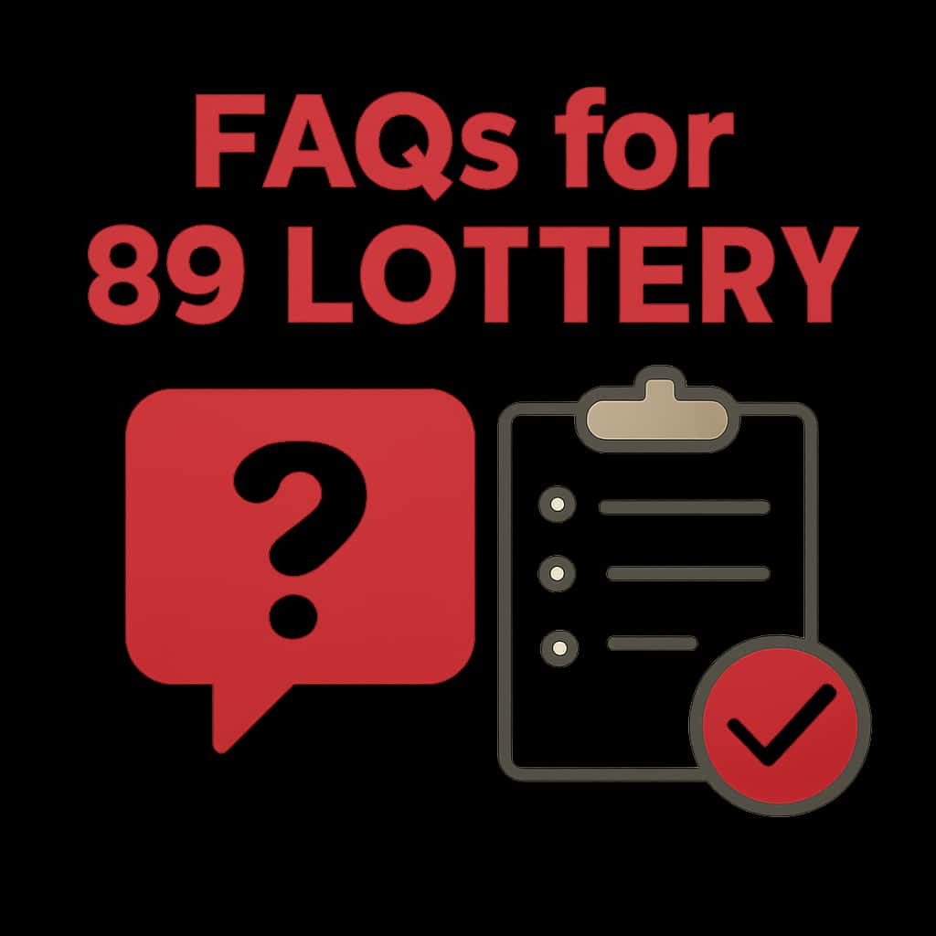 An educational diagram pertaining to the FAQs for 89 Lottery.