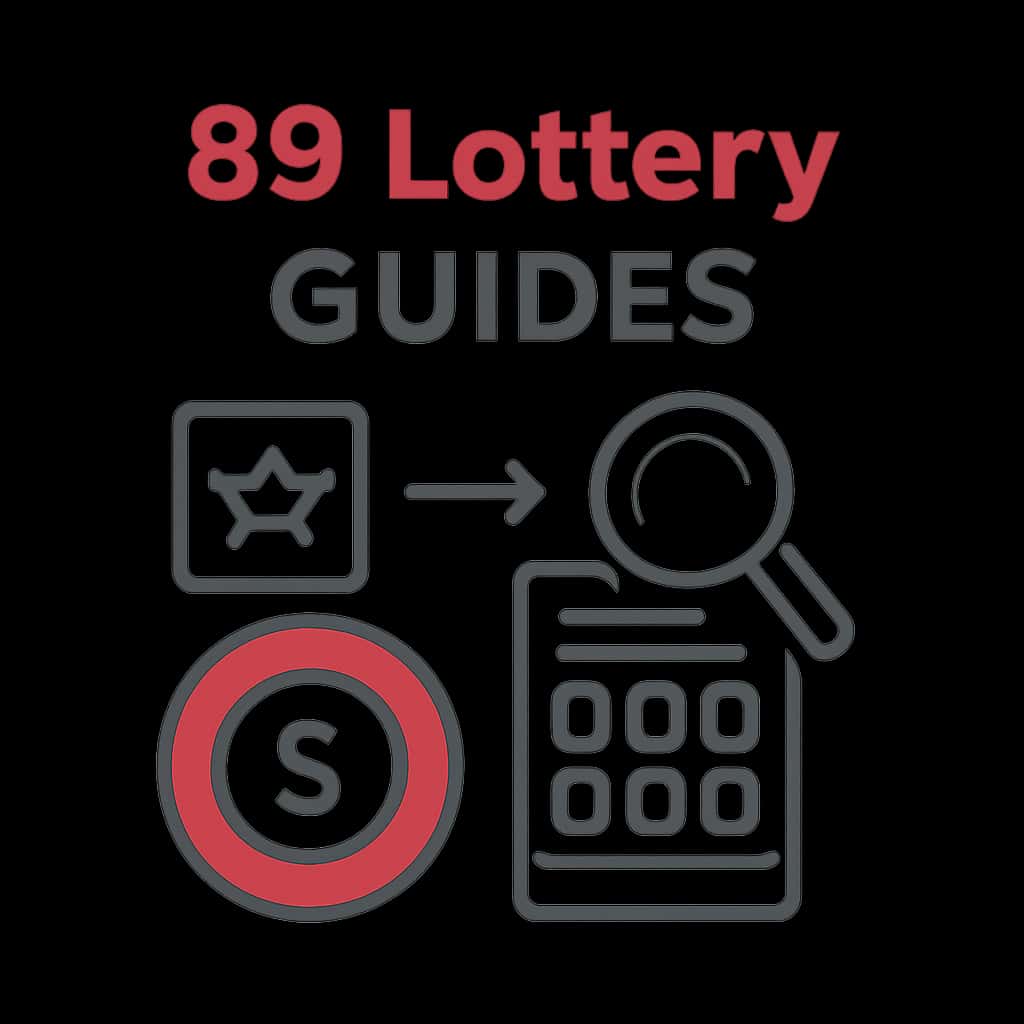 Illustration detailing topics covered in 89 Lottery Guides.