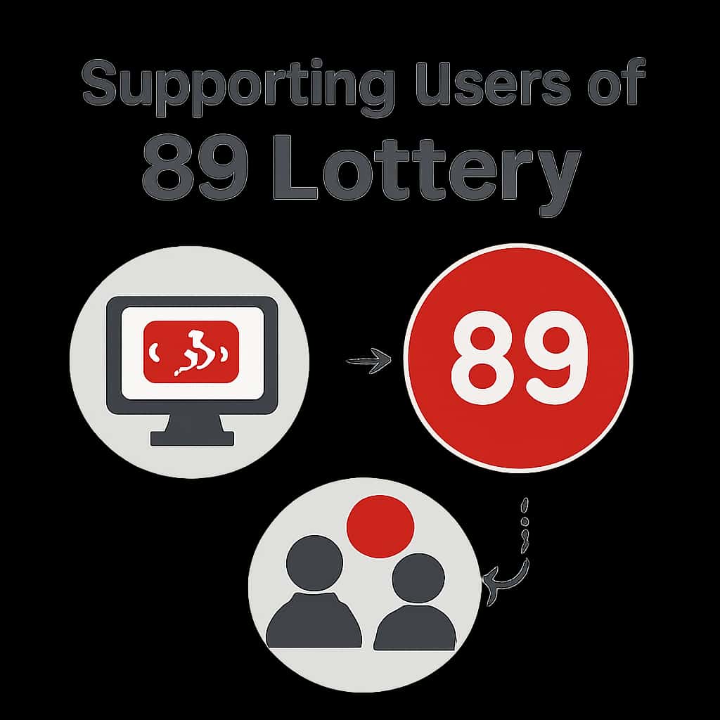 An educational diagram about user support for 89 Lottery.